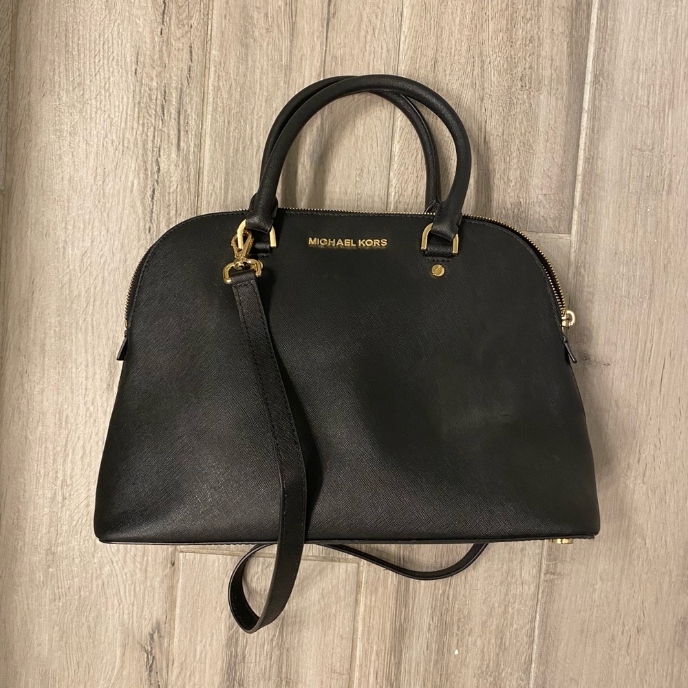 Michael Kors Jet Set Saffiano Satchel Crossbody with handles
